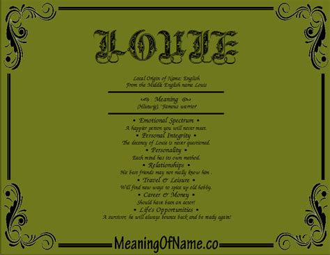 what does name louie mean.